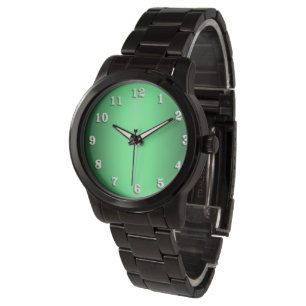 Grönt glöd armbandsur