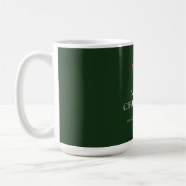 Grönt God jul Personlig Family Kaffemugg