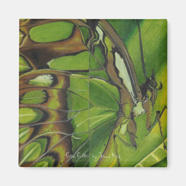 "Grönt Goddess" av Jenny Koch Magnet (Framsidan)