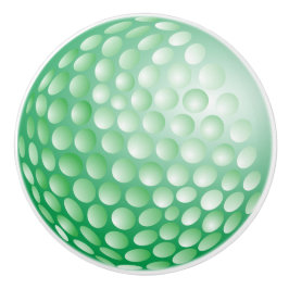 Grönt Golf Boll Design Knopp