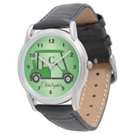 Grönt Golf Buggy Watch Armbandsur