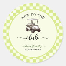 Grönt golf tema Baby shower