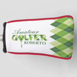 Grönt golfer argyle-personlig
