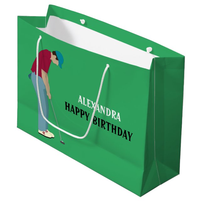 Grönt Golfer ThBäste (Framsidan Vinklad)
