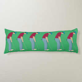 Grönt Golfers Pending Bollar Kroppskudde