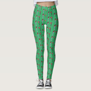 Grönt Golfers Pending Bollar Leggings