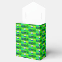 Grönt Golfing Tiled Favor Boxes