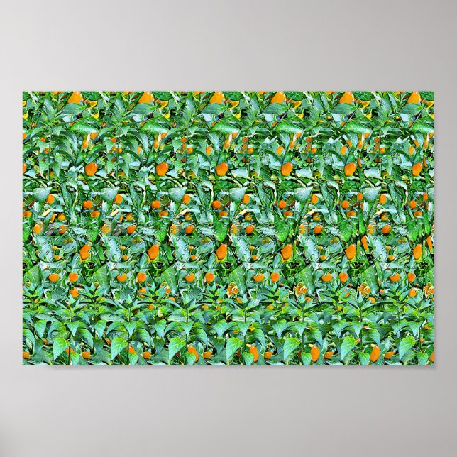 Grönt - Gömt 3D-utskrift Poster (Framsidan)