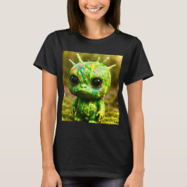 Grönt Goo Monster - Creepy Cute-Kanvastrycket T Shirt