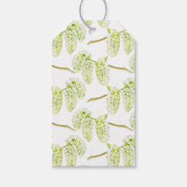 Grönt gör att vår fångar vattenfärgsgåva märkre presentetikett