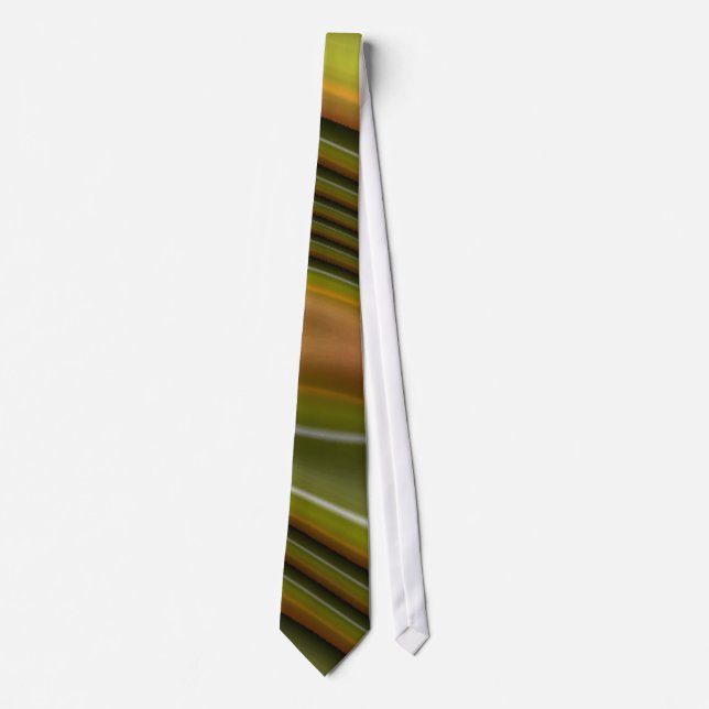 Grönt görad randig tie slips (Framsida)