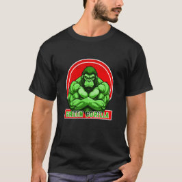 Grönt Gorilla Vector Art T Shirt
