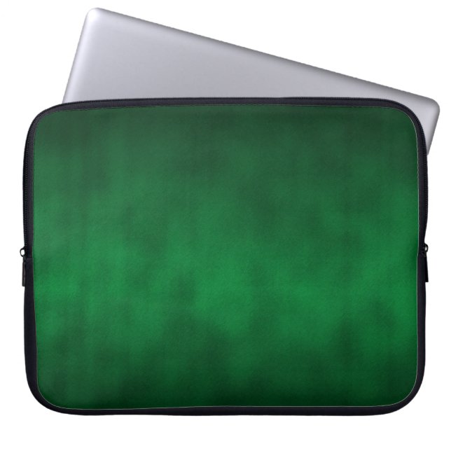 Grönt Gothic Ombre Background Art Laptop Sleeve (Framsidan)