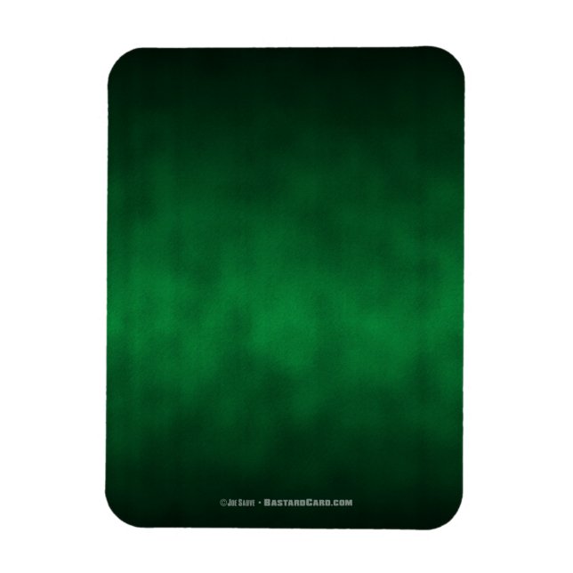 Grönt Gothic Ombre Background Art Magnet (Vertikal)