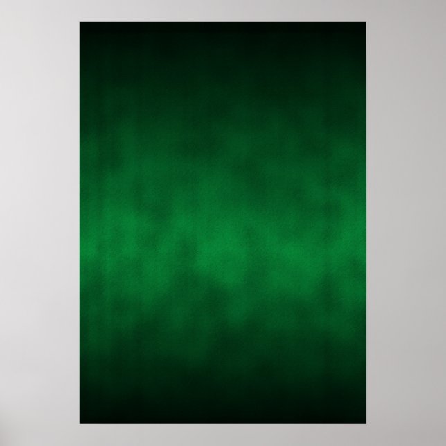 Grönt Gothic Ombre Background Art Poster (Framsidan)