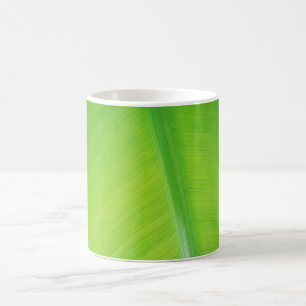 Grönt gradient Banana löv struktur mönster namn Kaffemugg