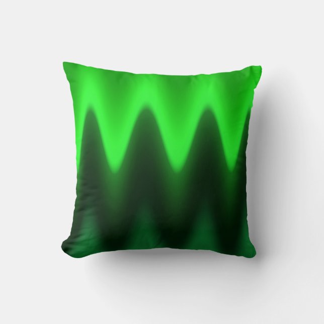 Grönt Gradient Dekorativ kudde (Framsida)
