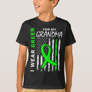 Grönt Grandma Kidney Disease Cerebral Palsy Awaren T Shirt