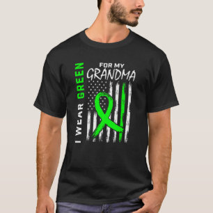 Grönt Grandma Kidney Disease Cerebral Palsy Awaren T Shirt