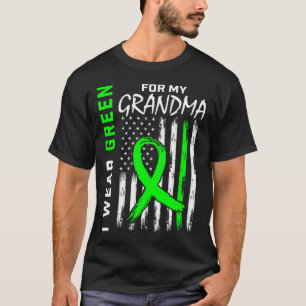 Grönt Grandma Kidney Disease Cerebral Palsy Awaren T Shirt