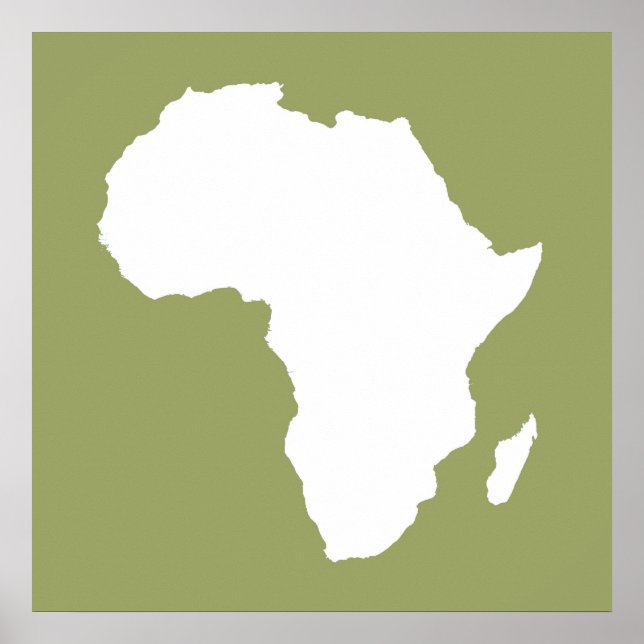 Grönt-granskande Afrika Poster (Framsidan)
