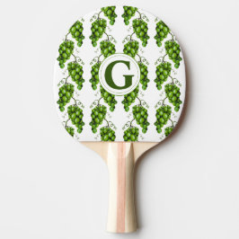 Grönt Graps Ping Pong Paddle Pingisracket