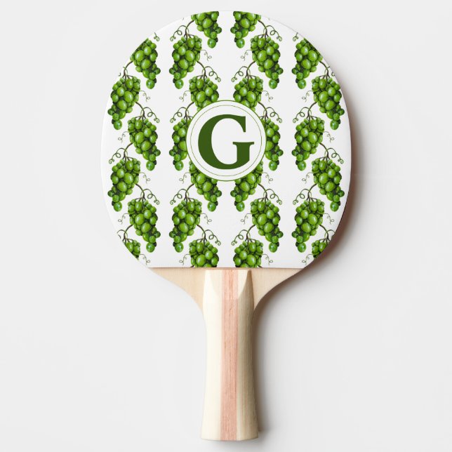 Grönt Graps Ping Pong Paddle Pingisracket (Framsidan)