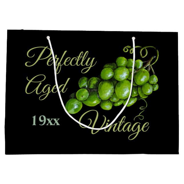 Grönt Graps stor presentsäck (Baksidan)