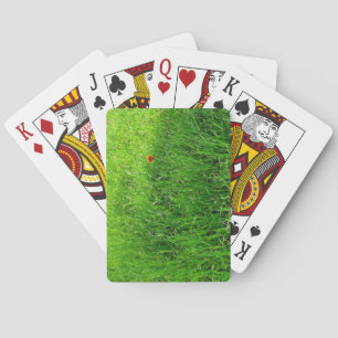 Grönt gräs casinokort