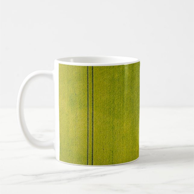 Grönt gräs fält kaffemugg (Vänster)