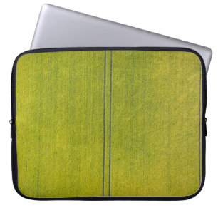 Grönt gräs fält laptop fodral