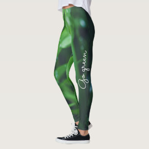 Grönt gräs leggings