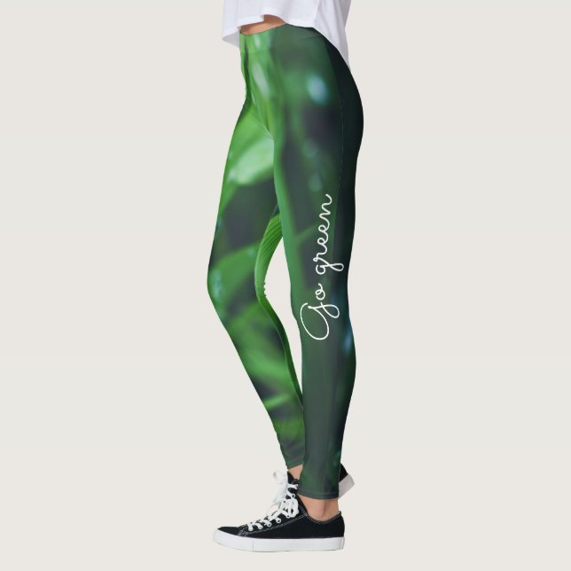 Grönt gräs leggings (Vänster)