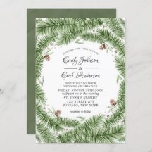 Grönt Gräs Nål Pinecones jul Bröllop