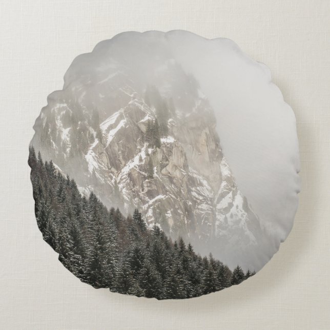 GRÖNT GRÄS TRÄD RUND KUDDE (Framsidan)