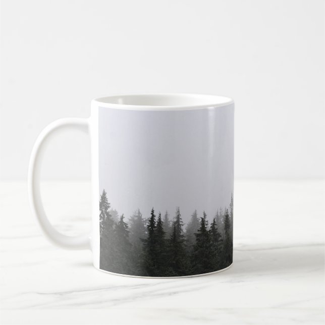 GRÖNT GRÄS TRÄD UNDER VITE HIMLAR KAFFEMUGG (Vänster)