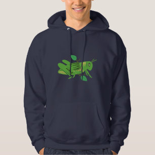 Grönt Grashopper Sweatshirt Med Luva