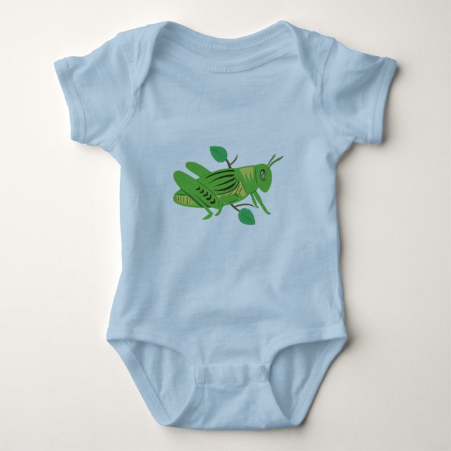 Grönt Grashopper Tee Shirt (Framsida)