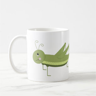 Grönt Grasopper Kaffemugg