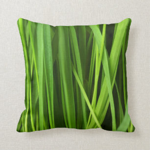 Grönt Grass-bakgrund Kudde