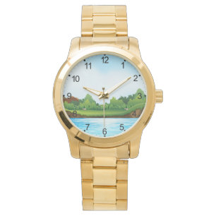 Grönt Grass Blå himmel liggande - 10826 Armbandsur