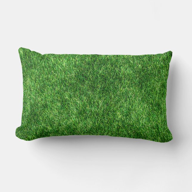Grönt Grass Lumbarkudde (Framsida)