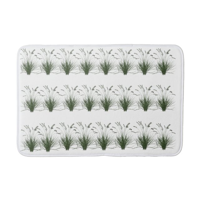 "Grönt Grass Mönster Bathmat - Fresh Nature- Badrumsmatta (Framsidan)