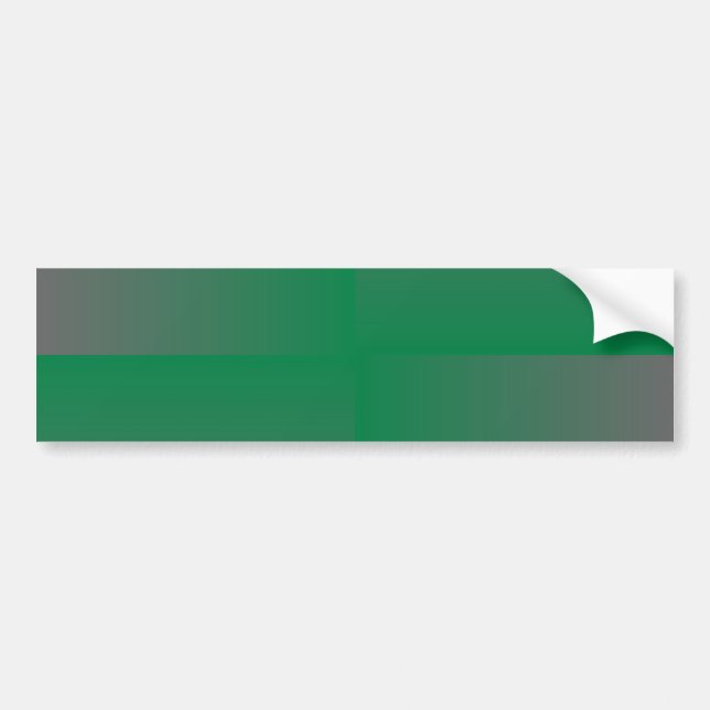 Grönt Grått Fack Bumper Sticker Bildekal (Framsidan)