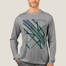 Grönt Grått MCM-utseende med mönster i geometrisk T Shirt