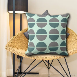 Grönt Grått Mint Circles Polka dots Dekorativ kudd Kudde