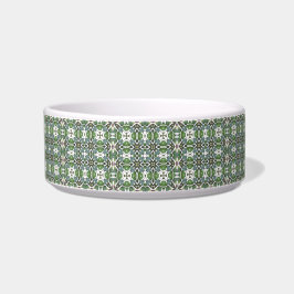Grönt & Grått Modern keltic Mönster Pet Bowl