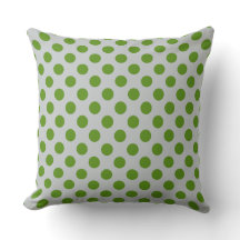 Grönt Grått Polka Dot Mönster