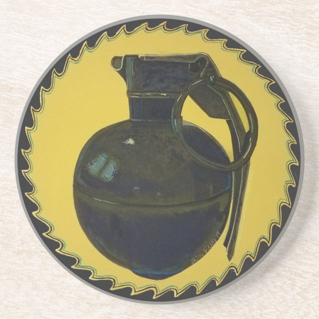 Grönt Grenade Underlägg (Framsidan)