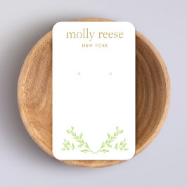 Grönt Grenar Greenery Earry Visning Card Visitkort